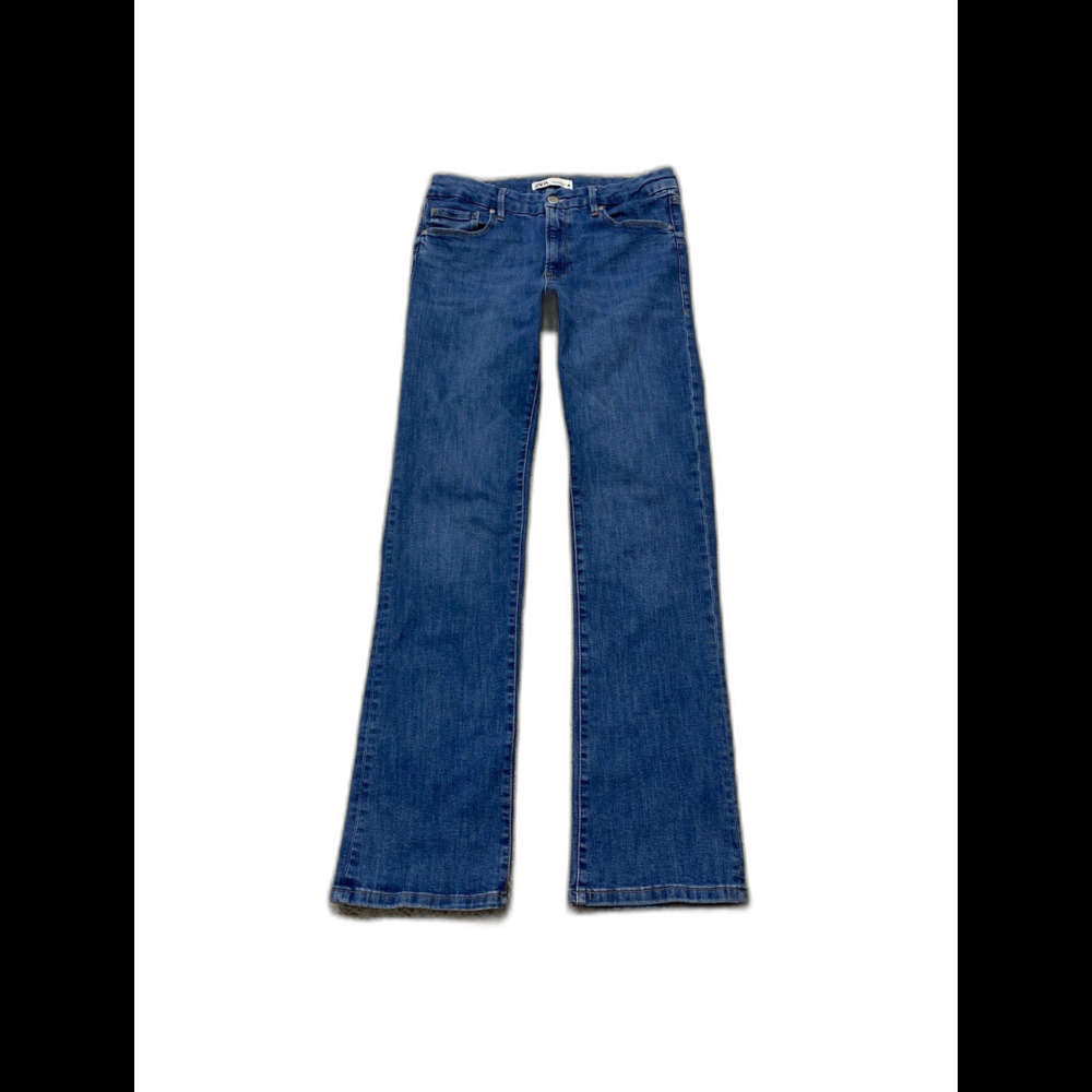 Zara Stretch Slim Bootcut Flare Women’s Size 10 Jeans Medium Wash High Rise